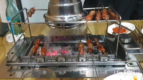  화정 양꼬치맛집 화정양꼬치전문점에서 물만두와 하얼빈맥주