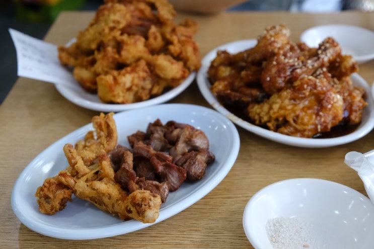  화성 행궁 옆 수원 치킨골목 통닭거리 용성통닭