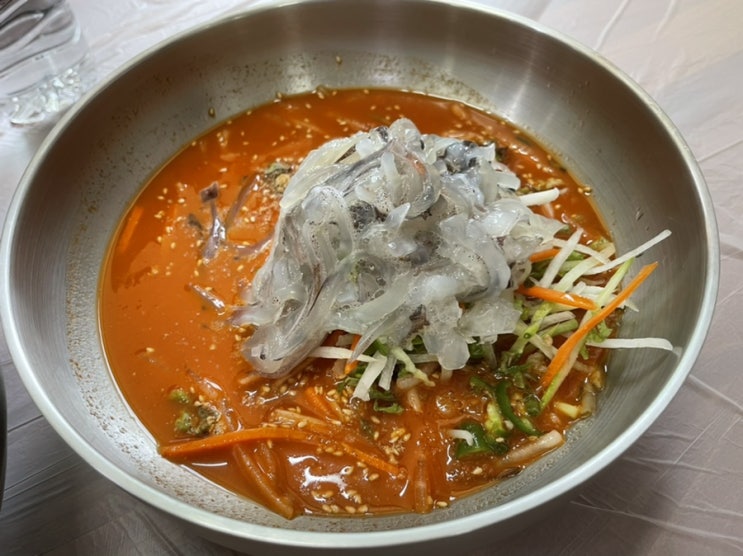  속초 물회  속초 현지인 찐맛집 오징어 물회, 회덮밥 완도회식당 
