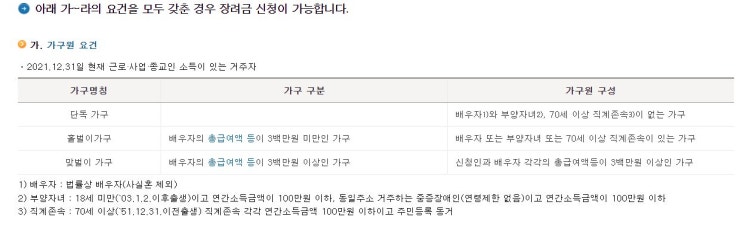  2022 근로장려금 신청방법 및 자격요건