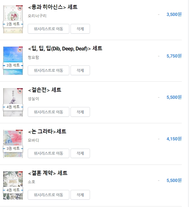 BL소설 구매) 22년 05월 07일 피크닉 세트 구매 BL소설 구매) 22년 05월 07일 피크닉 세트 구매