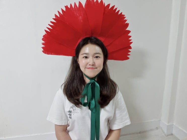 카네이션 머리띠 만들기 인간카네이션