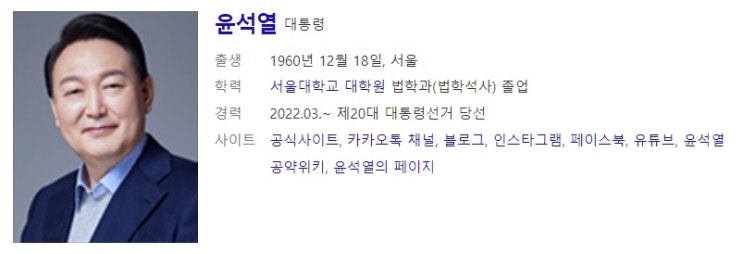  윤석열 대통령 사주풀이 사주분석
