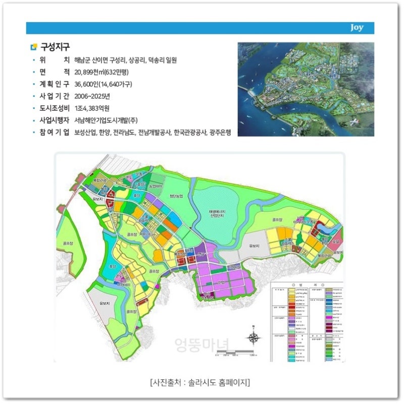 태양의 도시 '솔라시도' 구성지구, 삼호지구, 삼포지구 전남 해남의 미래비전을 높이다. [1편] : 네이버 블로그