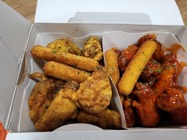 60계치킨 다리,날개 반반 리뷰