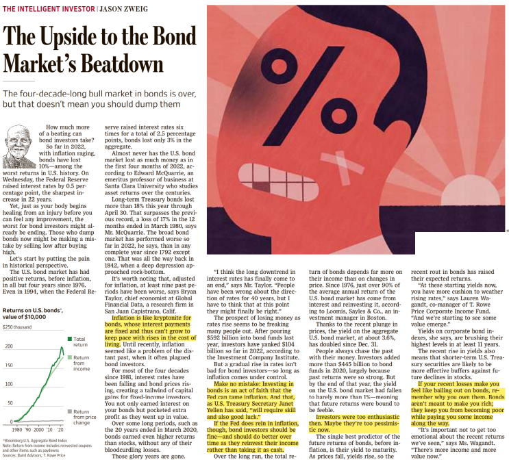 나는 Wall Street Journal(WSJ)로 영어공부/경제공부 한다 - 22.05.07(토)