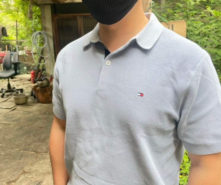  [남자여름옷추천] 타미힐피거 남자 와플 폴로 반팔 니트 내돈내산 후기(착샷&사이즈)
