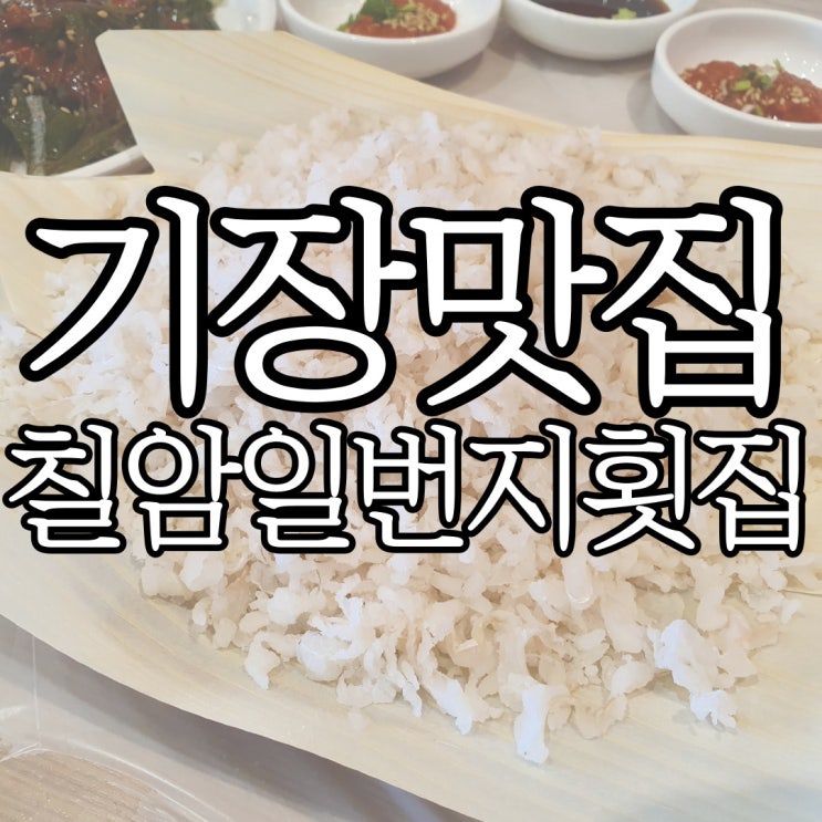 부산 기장 붕장어 회, 구이 맛집 칠암일번지횟집