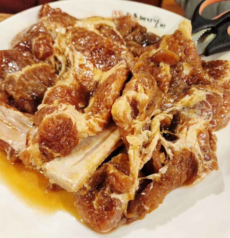  군포 가족모임 당동 옥돌 돼지갈비 양념게장 맛집