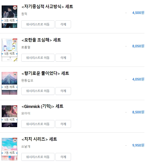 BL소설 구매) 22년 05월 08일 피크닉 세트 구매 BL소설 구매) 22년 05월 08일 피크닉 세트 구매
