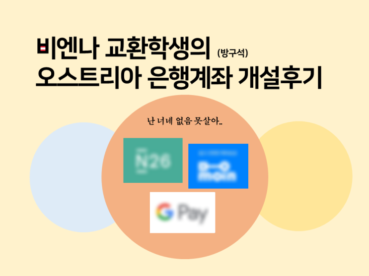  [오스트리아 교환학생] 오스트리아에서 N26 계좌 만들기, 모인, 구글페이 사용후기