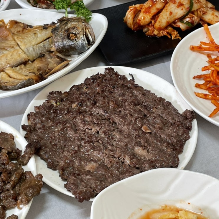  [해남] 한우 떡갈비 정식, 오래된 해남 한식당 맛집 | 천일식당