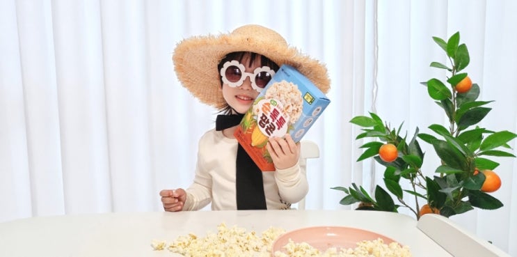  아이배냇 순톡톡팝콘 두돌아기 간식먹으며 엄마표 미술놀이 해요
