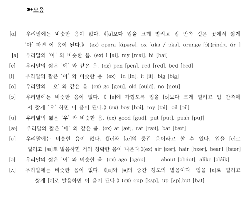 영어발음기호표 hwp 및 영어발음법 정리 : 네이버 블로그