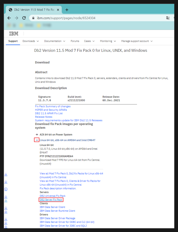  [설치] CentOS7 Linux에 DB2 서버 11.5 버전 설치하기