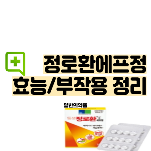  동성 정로환 효능 및 부작용 정리
