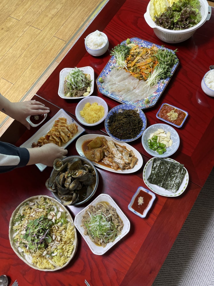  연휴 이야기 - 가족과 함께 식사를 했습니다