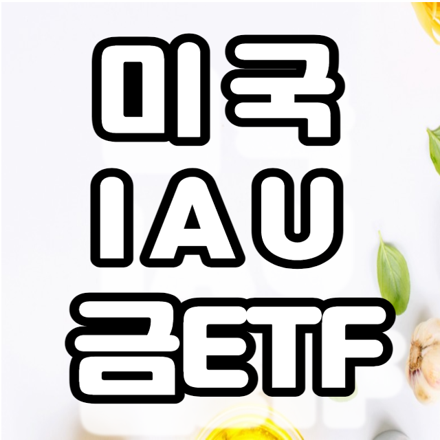 미국 금투자 IAU ETF - GLD ETF 비교