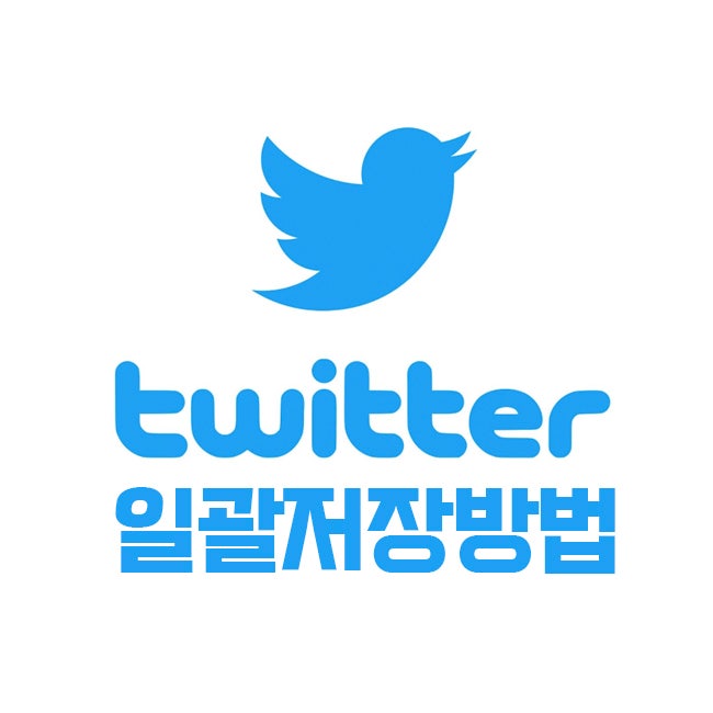 트위터 동영상 사진 일괄 저장 다운로드 방법 (PC)