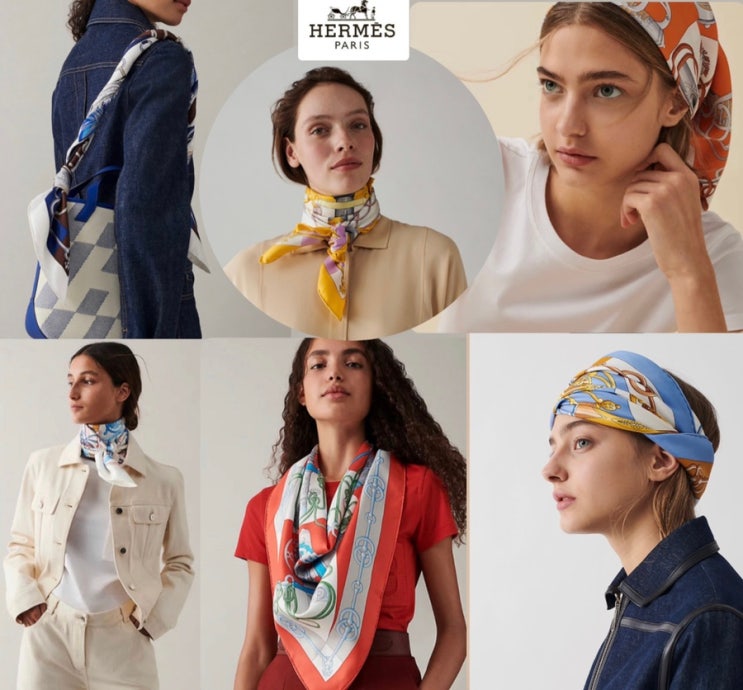  에르메스 Cliquetis 스카프 HERMES Cliquetis scarf 90