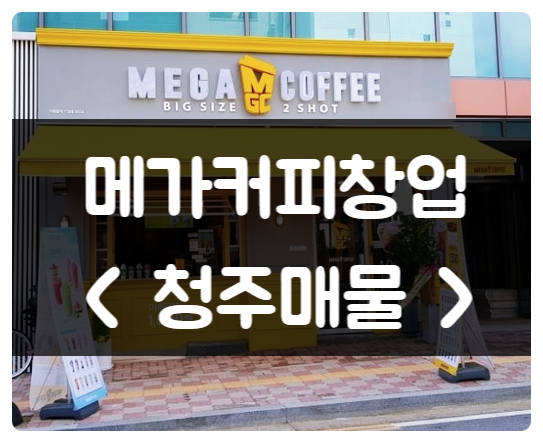 청주 메가커피 양도양수 창업비용은 얼마? 청주 메가커피 양도양수 창업비용은 얼마?