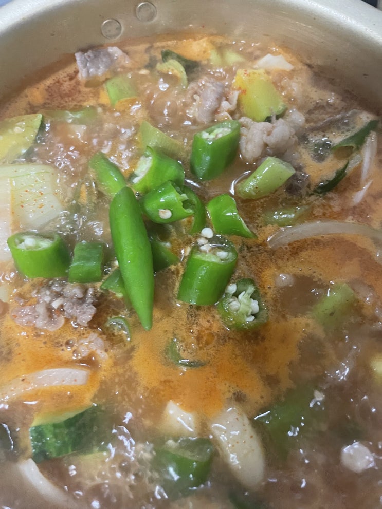  자취인의 된장찌개 된찌 만들기 레시피