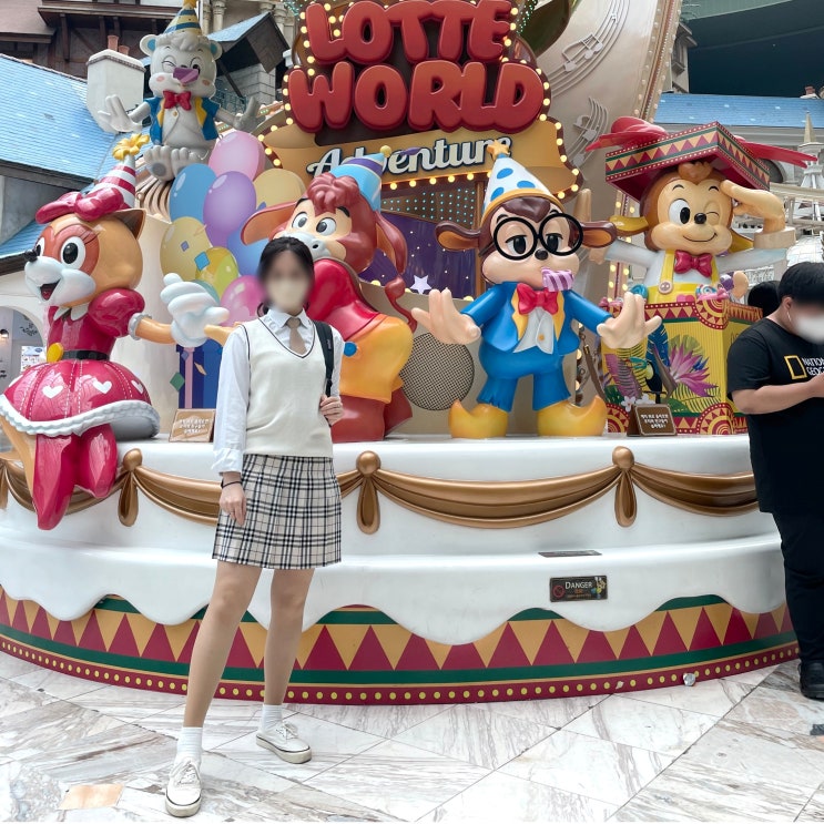  잠실 롯데월드 교복대여 교복몰 후기