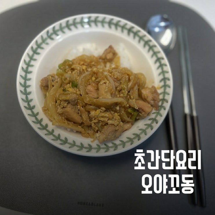  백종원 레시피 오야꼬동 초간단요리 만들기(ft.닭고기계란덮밥)