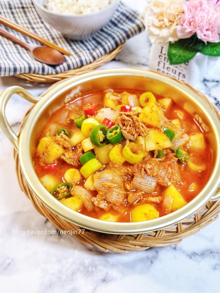 참치짜글이 참치감자짜글이 만드는법 얼큰한 짜글이 참치캔 찌개 요리 참치짜글이 참치감자짜글이 만드는법 얼큰한 짜글이 참치캔 찌개 요리