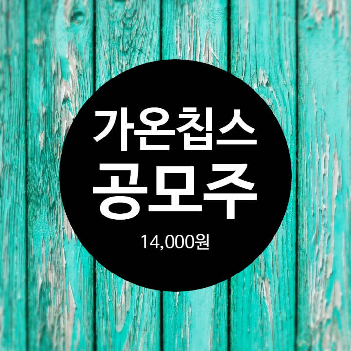  5월 가온칩스 공모주 청약하기