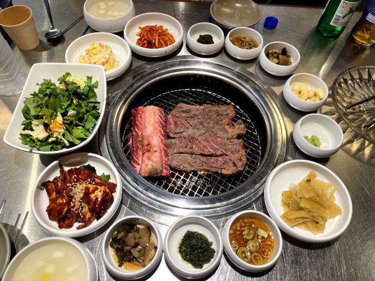  [서울/영등포]청기와타운 영등포 본점 "수원왕갈비" Korean BBQ 전문점 영등포역 고기 맛집