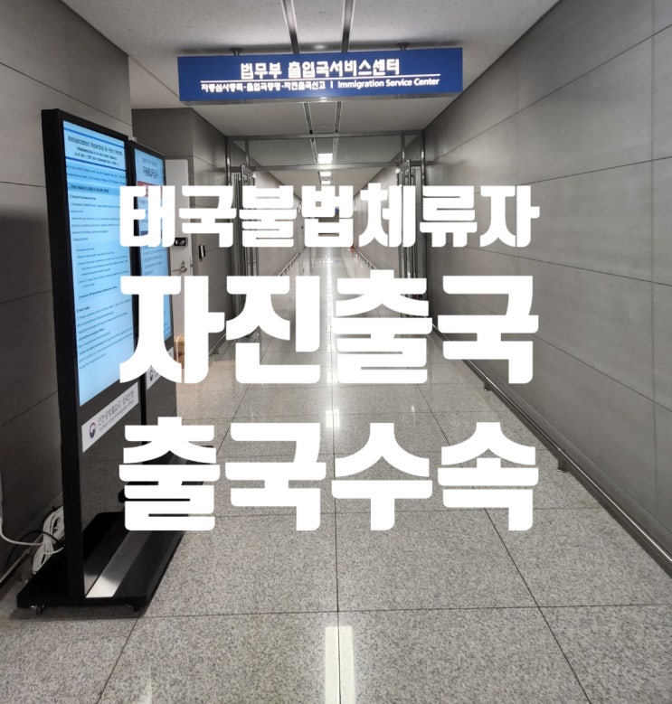 태국인배우자(여자친구) 불법체류자 자진출국으로 출국절차와 주의할 점 태국인배우자(여자친구) 불법체류자 자진출국으로 출국절차와 주의할 점