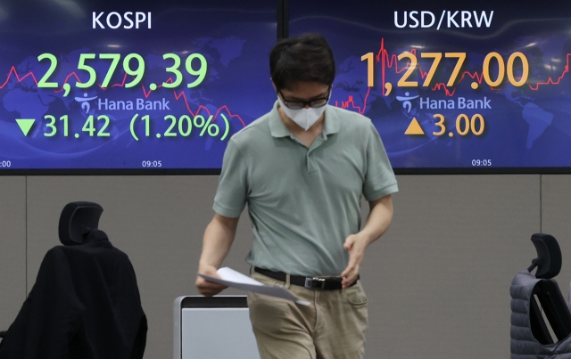 코스피 2600 붕괴, 연중 최저…원·달러환율 급등 연중 최고 코스피 2600 붕괴, 연중 최저…원·달러환율 급등 연중 최고