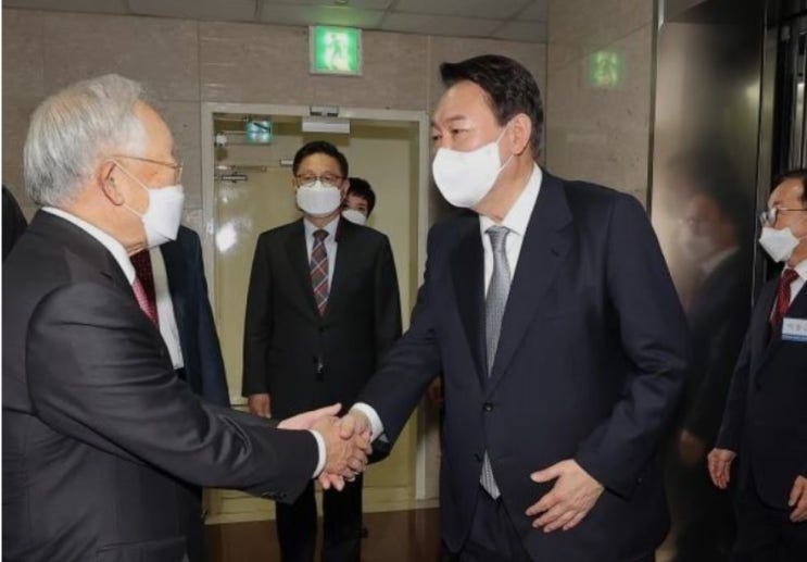 선진화"                          윤석열 <b>대통령</b>의 <b>친기업 행보</b> 기대