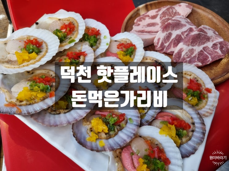  부산덕천맛집 핫플레이스 돈먹은가리비 덕천동술집