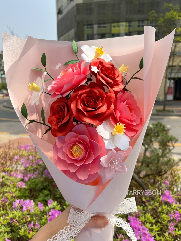 여자친구, 남자친구 생일 선물로 좋은 이색 꽃다발 페이퍼플라워