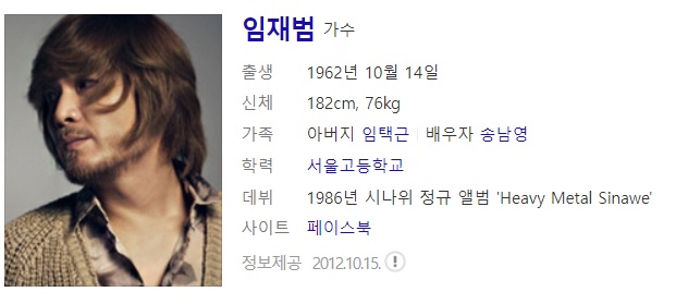  가수 임재범 사주풀이 사주분석