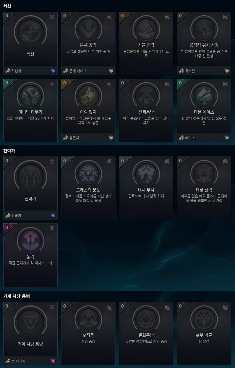 롤 도전과제 종류 & 토큰, 칭호 시스템 공략 : 네이버 블로그 롤 도전과제 종류 & 토큰, 칭호 시스템 공략 : 네이버 블로그