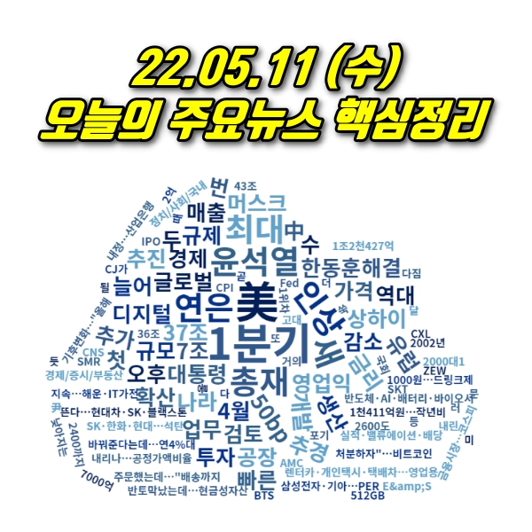  22.05.11(수) 오늘의 주요뉴스 및 이슈점검