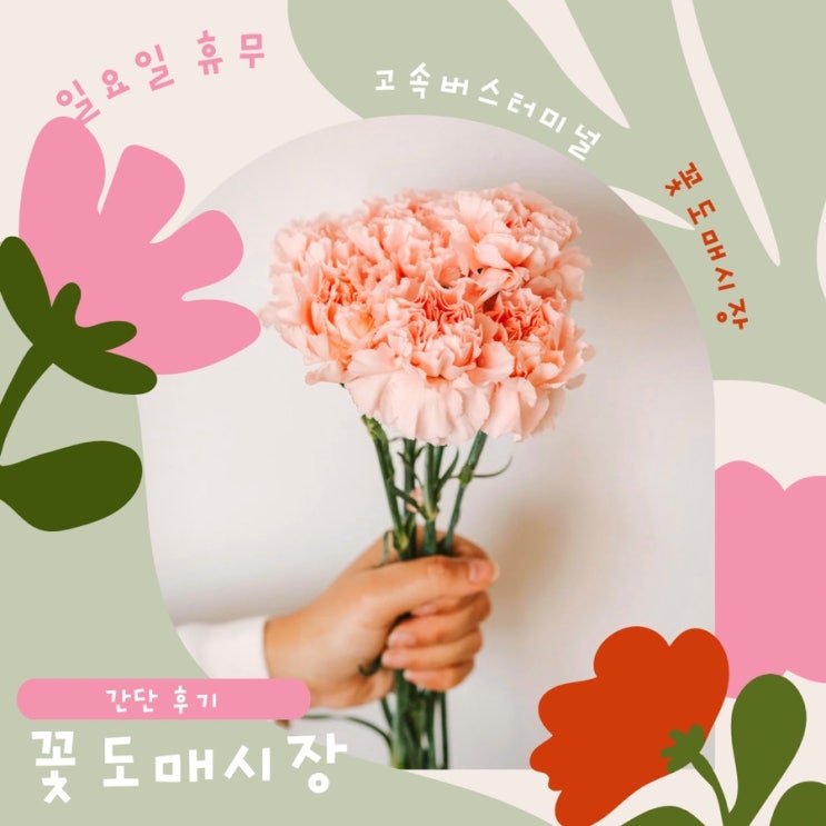 셋째날 일정: 고속버스터미널 꽃 도매상가, 영업시간 놓쳐서 헛걸음한 후기