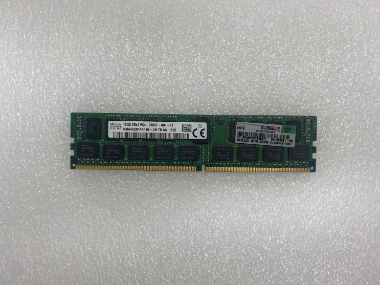  836220-B21, 809081-081, 846740-001 16GB PC4-2400T(2Rx4) DDR4 Memory Rdimm