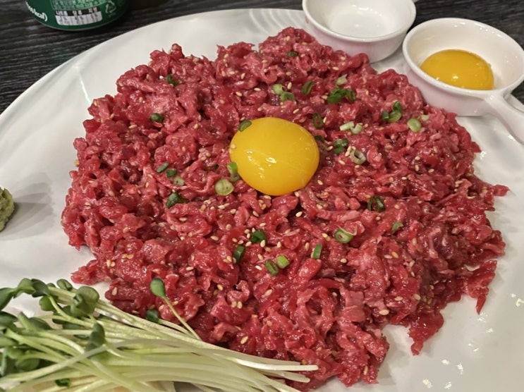  [홍대맛집] 육회한달밤 ) 합정역 한우 육회맛집 내돈내산후기! (메뉴판+영업시간)