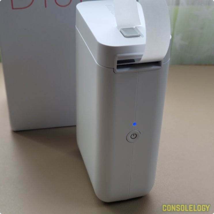 휴대용 라벨기 님봇 D101로 라벨 스티커 만들기