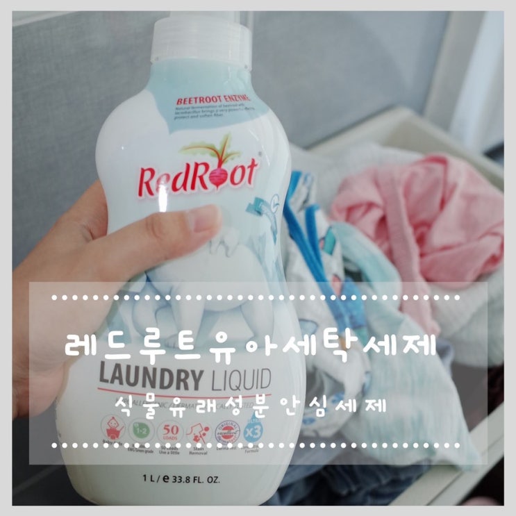 식물유래성분 안심세제 레드루트 세탁세제