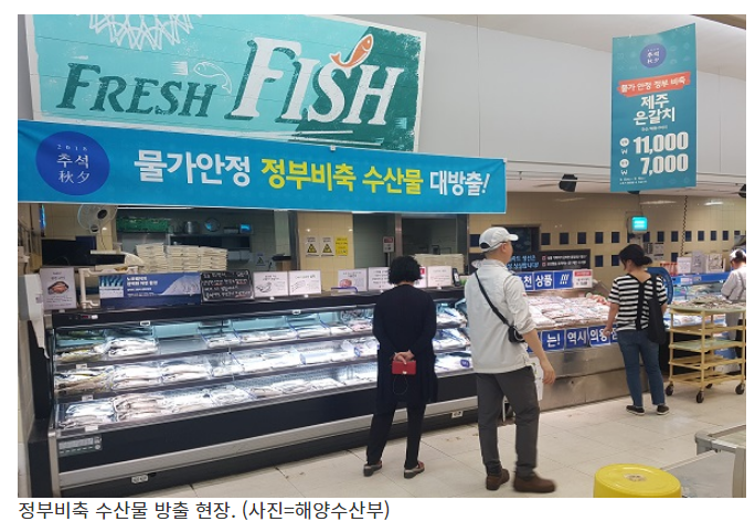 물가안정 위해 수산물 1824톤 방출…최대 30% 할인_해양수산부 물가안정 위해 수산물 1824톤 방출…최대 30% 할인_해양수산부