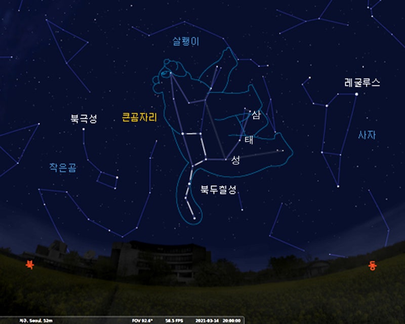 북극성(작은곰자리)과 북두칠성·삼태성(큰곰자리) : 네이버 블로그