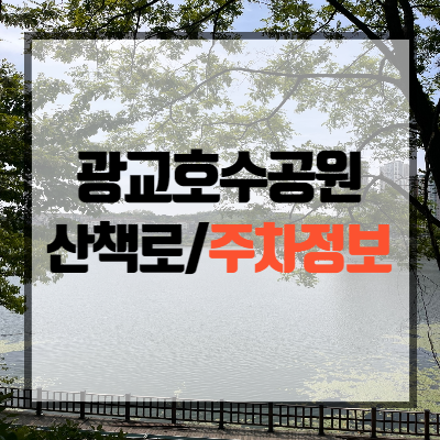 [수원데이트] 광교호수공원 주차장/주차요금 정보!