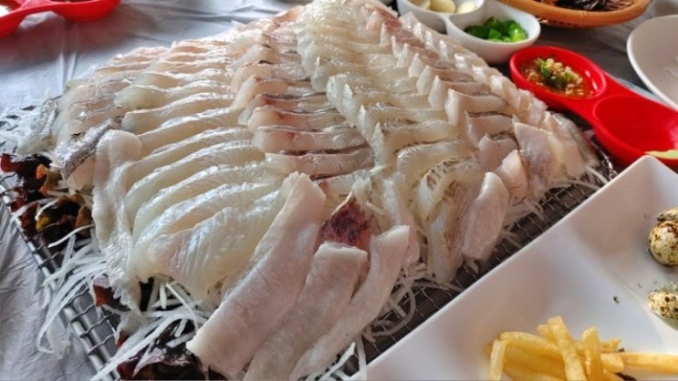  안성공도 횟집 맛집 파도수산 광어회 우럭회 해산물모듬 코스요리