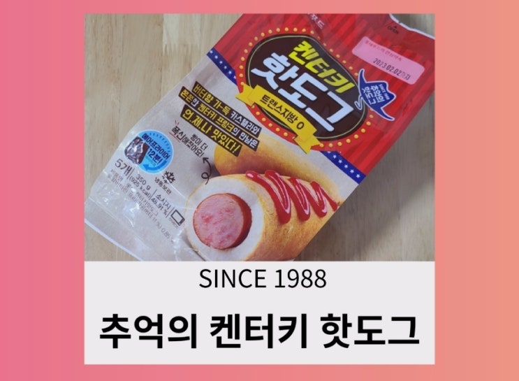 [내돈내산] 롯데 켄터키 핫도그 추억의 핫도그인데 맛이...