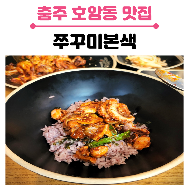 충주 호암동 쭈꾸미 맛집, 쭈꾸미본색의 점심특선  후기
